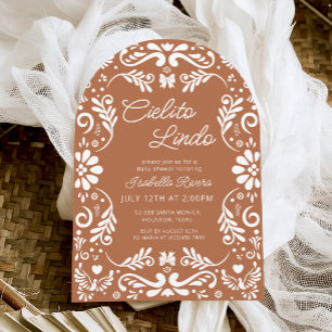 Cielito Lindo Talavera Mexican Baby Shower Inbjudningar