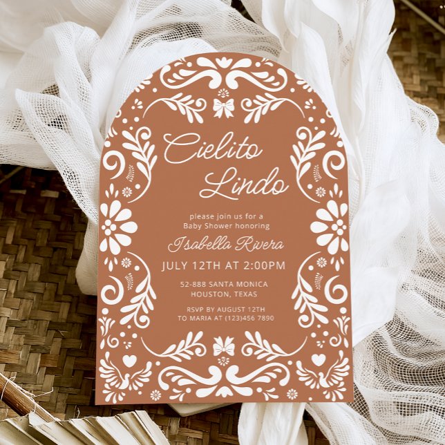 Cielito Lindo Talavera Mexican Baby Shower Inbjudningar (Skapare uppladdad)