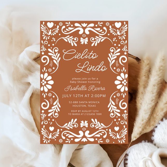 Cielito Lindo Talavera Mexican Baby Shower Inbjudningar (Skapare uppladdad)