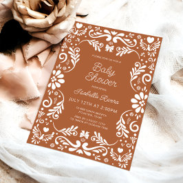 Cielito Lindo Talavera Mexican Baby Shower Invitat Inbjudningar