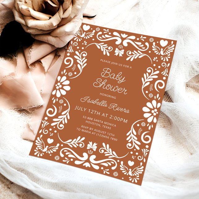 Cielito Lindo Talavera Mexican Baby Shower Invitat Inbjudningar (Skapare uppladdad)