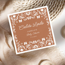 Cielito Lindo Talavera Mexican Baby Shower Napkins Pappersservett