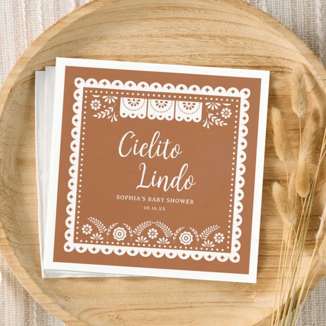 Cielito Lindo Talavera Mexican Baby Shower Pappersservett (Skapare uppladdad)