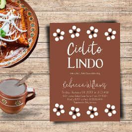 Cielito Lindo Talavera Mexican Baby Shower Party Inbjudningar
