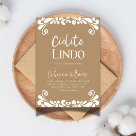 Cielito Lindo Talavera Mexican Fiesta Baby Shower Inbjudningar
