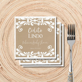 Cielito Lindo Talavera Mexican Fiesta Baby Shower Pappersservett