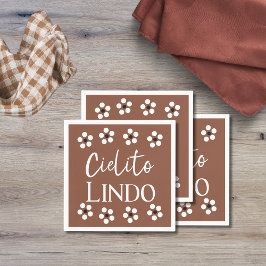 Cielito Lindo Talavera Mexican Fiesta Baby Shower Pappersservett