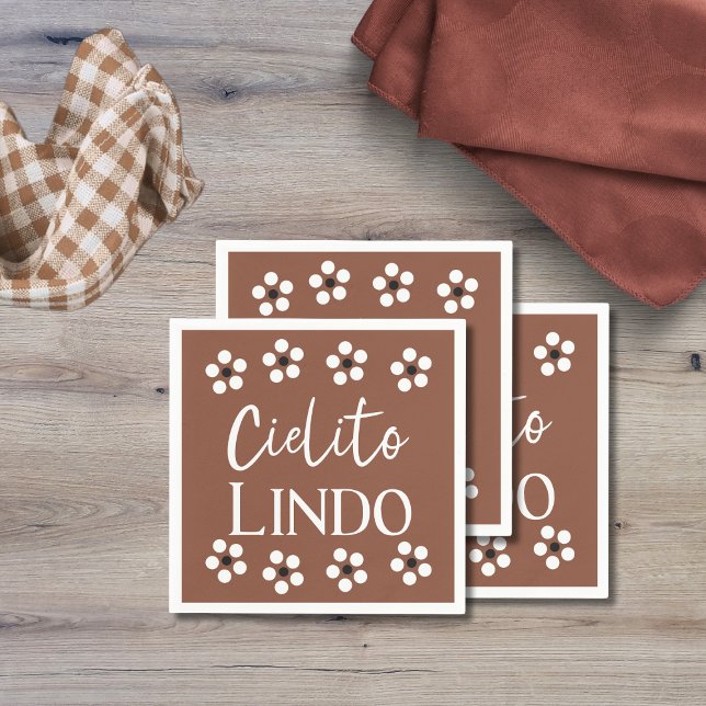 Cielito Lindo Talavera Mexican Fiesta Baby Shower Pappersservett (Skapare uppladdad)