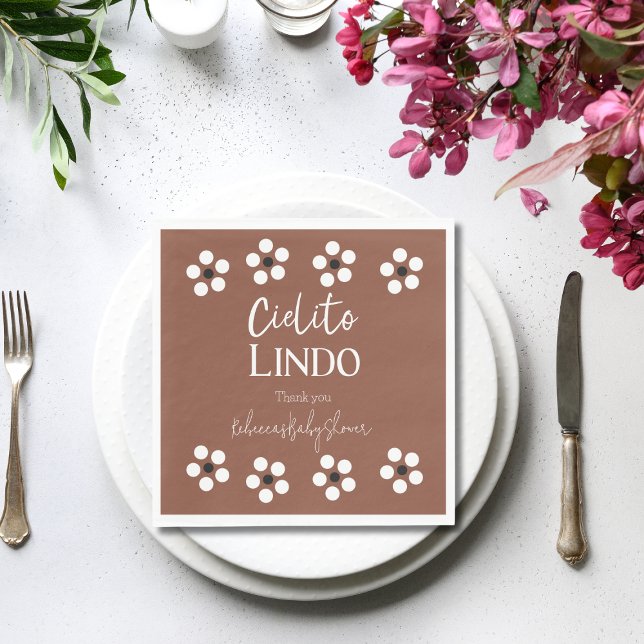 Cielito Lindo Talavera Mexican Fiesta Baby Shower Pappersservett (Skapare uppladdad)
