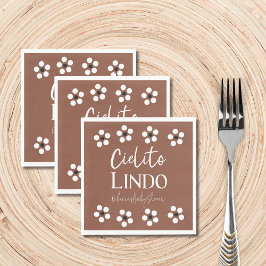 Cielito Lindo Talavera Mexican Fiesta Baby Shower Pappersservett