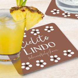 Cielito Lindo Talavera Mexican Fiesta Baby Shower Underlägg Papper Kvadrat
