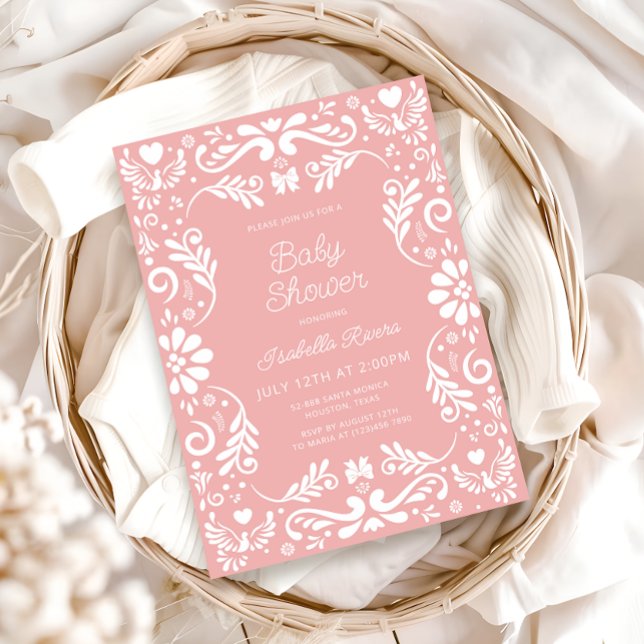 Cielito Lindo Talavera Mexican Girl Baby Shower  Inbjudningar (Skapare uppladdad)