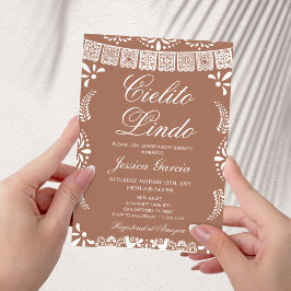 Cielito Lindo Terracotta Baby Shower Inbjudningar