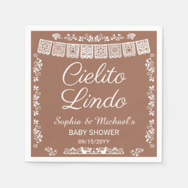 Cielito Lindo terracotta Baby Shower Pappersservett