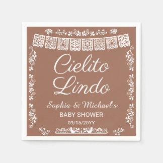 Cielito Lindo terracotta Baby Shower Pappersservett