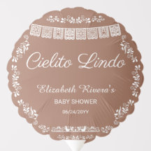 Cielito Lindo Terrakotta Papel Picado Baby Shower-