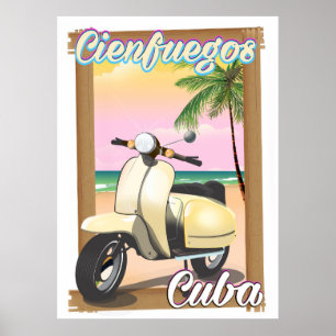 Cienfuegos City Cuban-reseaffisch Poster