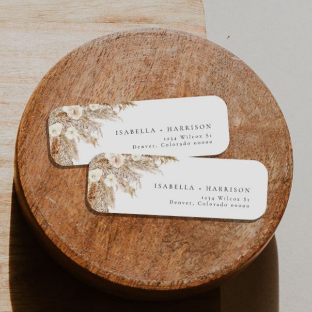 CIERA Bohemian Pampas Grass Returadress Etikett (Skapare uppladdad)