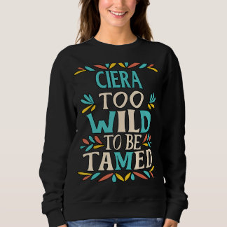 CIERA Namn Cute Retro Girls Wildblomma CIERA Namn T Shirt