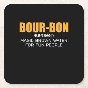 Cigar Älskare Bourbon Magic Brown Underlägg Papper Kvadrat