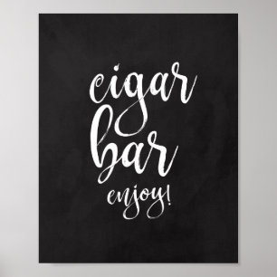 Cigar Bar Kritta Taffel 8x10 Bröllopsskylt Poster