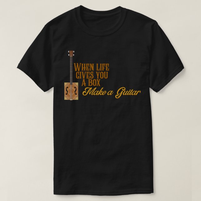 Cigar Box Guitars T Shirt (Design framsida)