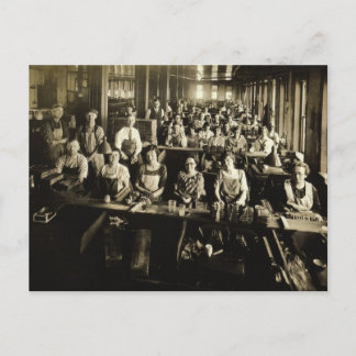 Cigar Factory Circa 1900, Red Lejon, York Co., PA Vykort