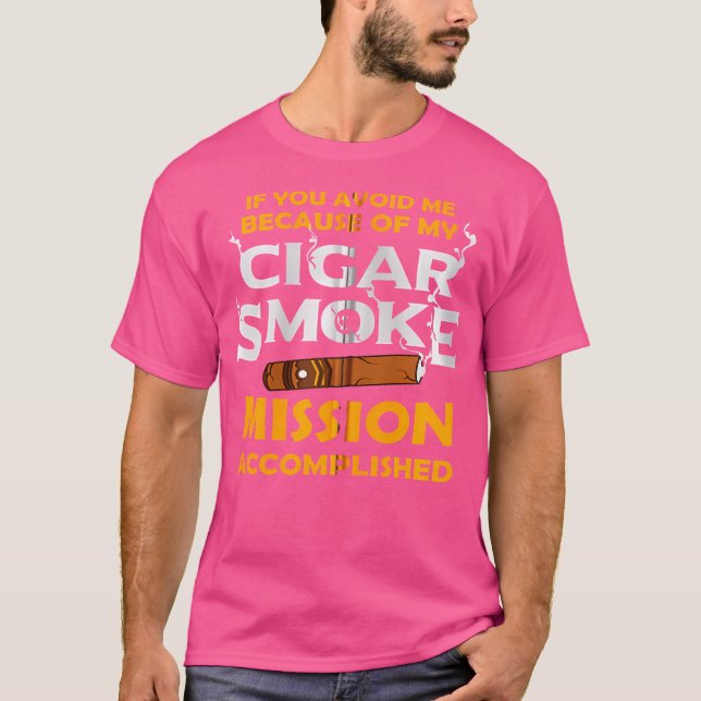 Cigar För Män Cigar Rökare Rökning Fars Dag T Shirt (Framsida)