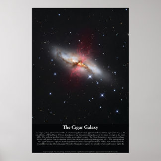 Cigar Galaxy (M82) Poster