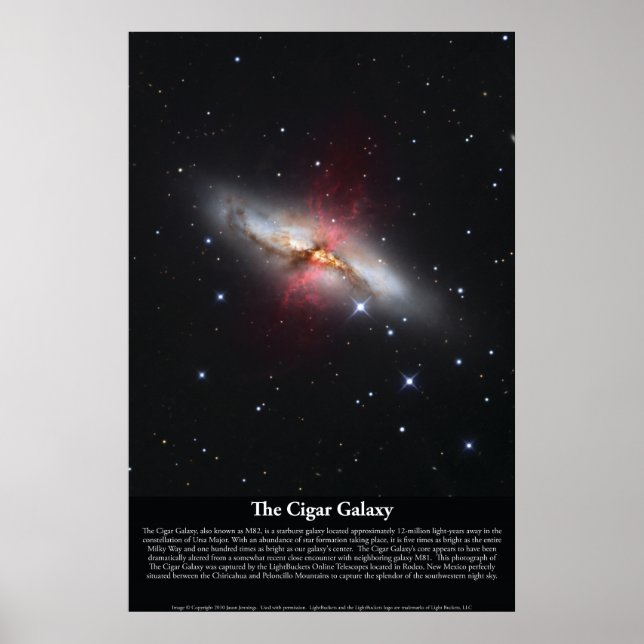 Cigar Galaxy (M82) Poster (Framsidan)