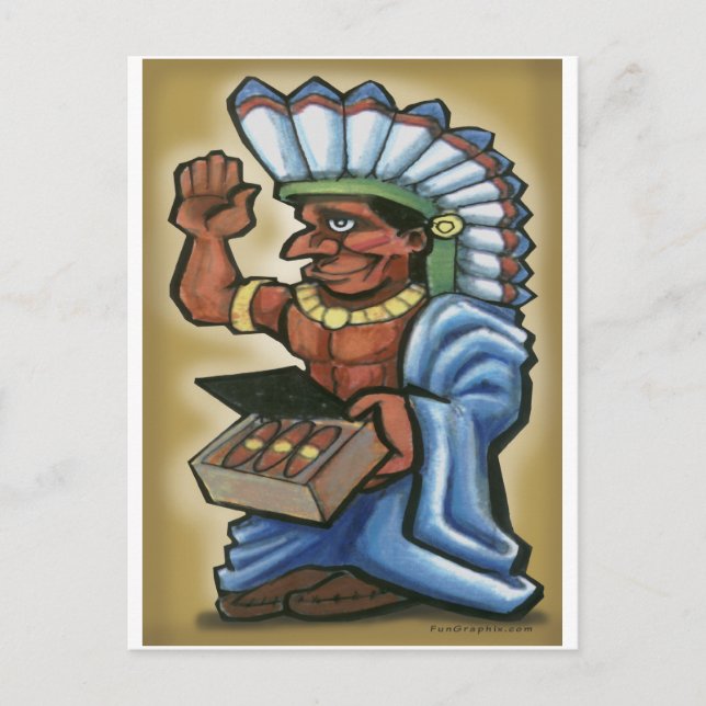 Cigar Indian Vykort (Framsida)