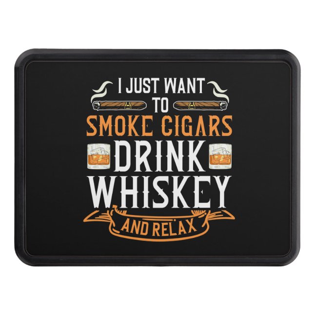 Cigar- och Whiskey-citat Dragkroksskydd (Framsidan)