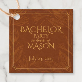 Cigar Pub Theme Bachelor Party Gåvor Etiketter