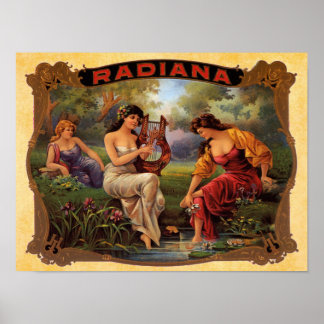 Cigar Radiana Vintage Rökning Poster