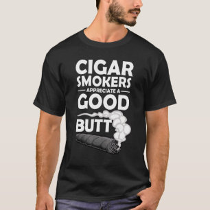Cigar Smoker För manar Pappa Grandpa Tobacco Smoke T Shirt