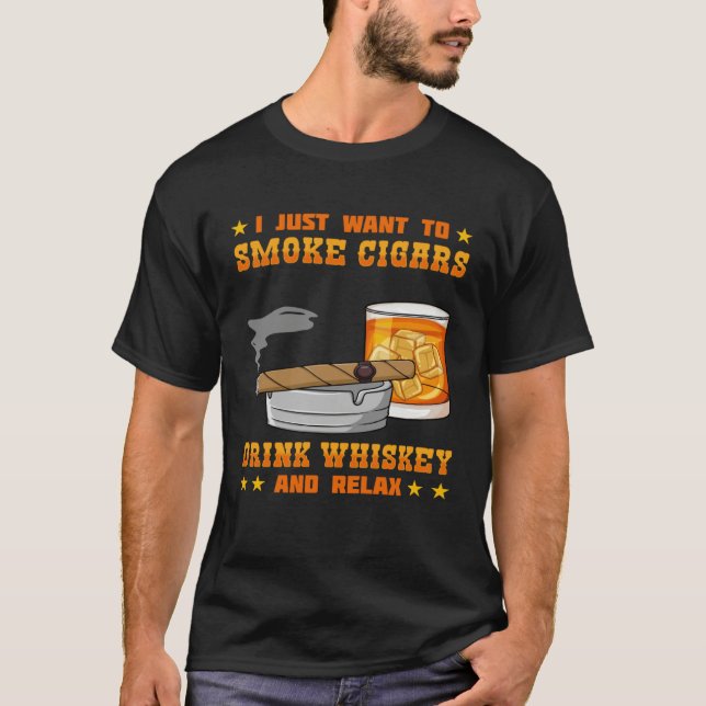 Cigar Smoker Smoking Quotes   3 T Shirt (Framsida)