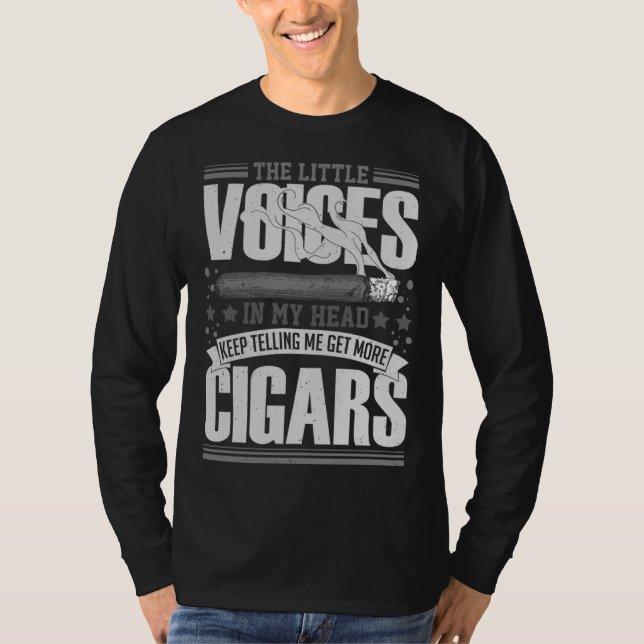 Cigar Smoker Smoking Quotes T Shirt (Framsida)