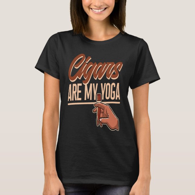Cigar Smoking Cuban Cigar T Shirt (Framsida)