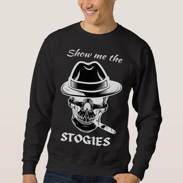 Cigar Smoking Cubano Cuban Gotta Tap Dat Ash Cuba  Lång Ärmad Tröja (Framsida)