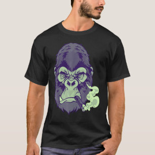 Cigar Smoking Elak Mint Choc Gorilla för killar Ni T Shirt