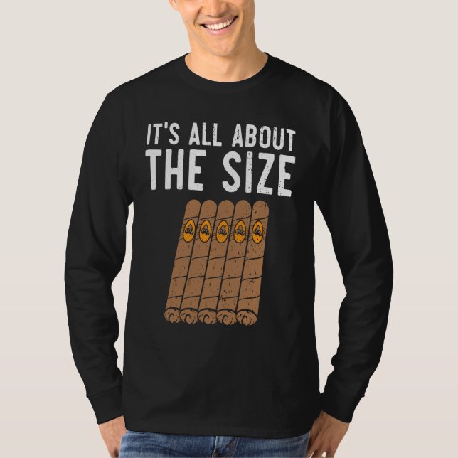 Cigar Smoking Tobacco Smoke Cigarette Smoker Cigar T Shirt (Framsida)