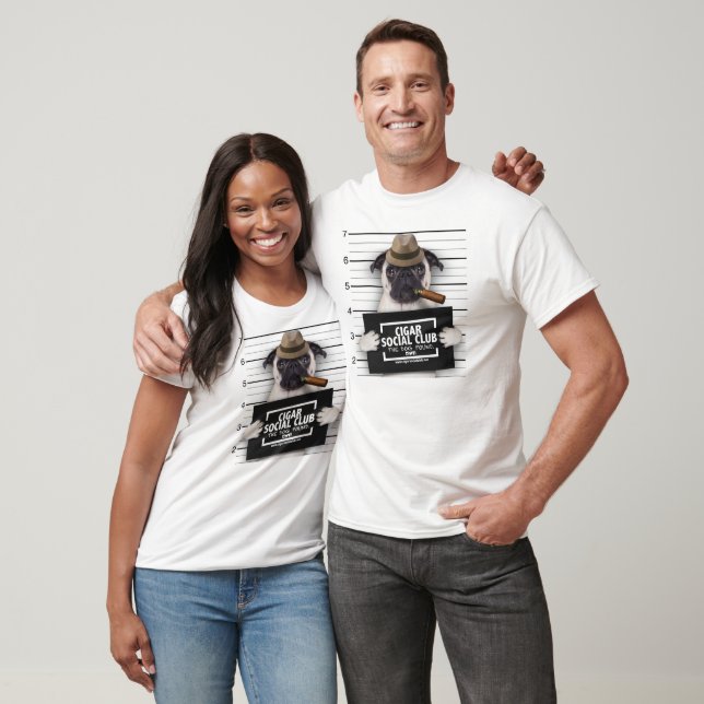 CIGAR SOCIAL KLUBB V NACKE TEE SHIRT (Unisex)