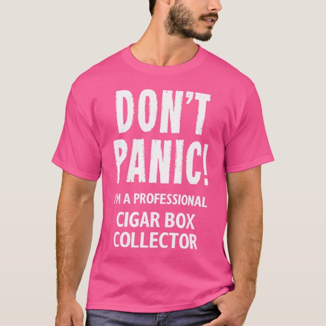 Cigarboxinsamlare T Shirt (Framsida)