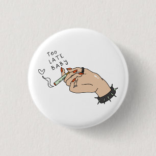 Cigarett i Hand Anti-Valentine Knapp