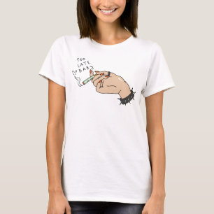 Cigarett i Hand Anti-Valentine T Shirt