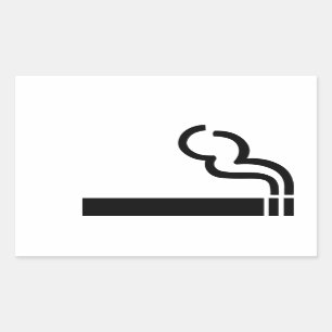 Cigarett Rektangulärt Klistermärke