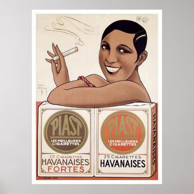 cigarett vintage annons poster (Framsidan)