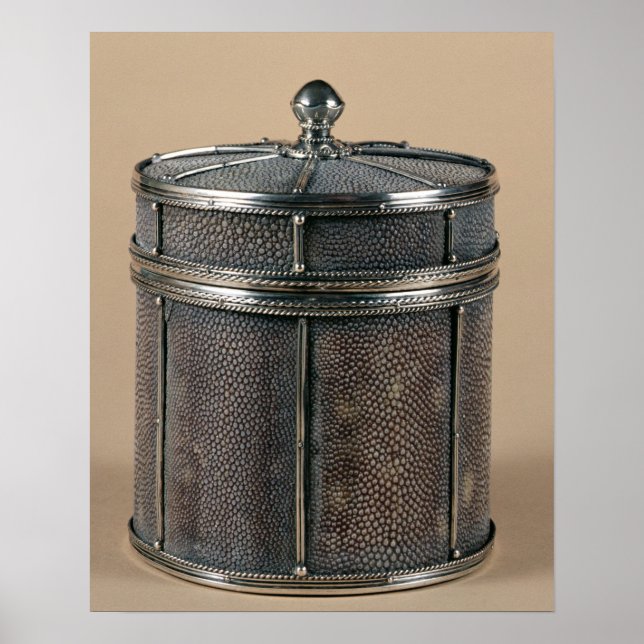 Cigarette box med shagreen-sidor, 1928 poster (Framsidan)