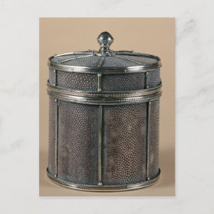 Cigarette box med shagreen-sidor, 1928 vykort