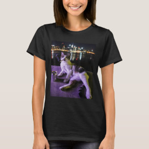 Cigarette Kitten Funny Smoking Cat Meme Stupid Bra T Shirt